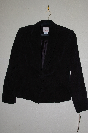 +MBADG #13-207  "Lucille Black Velvet Blazer"