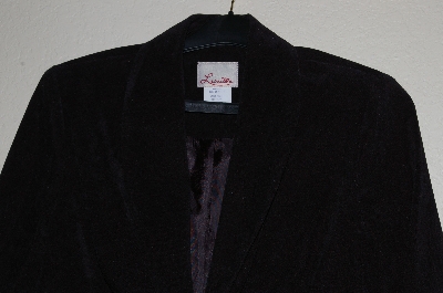 +MBADG #13-207  "Lucille Black Velvet Blazer"