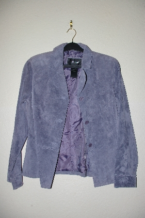 +MBADG #13-202  "Brandon Thomas Blue/Grey Suede Jacket"