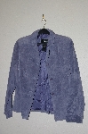 +MBADG #13-202  "Brandon Thomas Blue/Grey Suede Jacket"