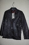 +MBADG #13-100  "Metro Style Chocolate Brown Leather Jacket"