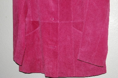 +MBADG #13-111  "Dialouge 2-Way Stretch Rose Suede Jacket With Notch Collar"