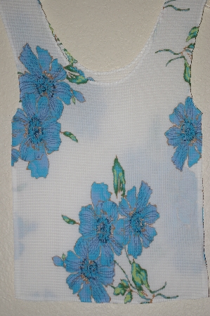 +MBADG #13-121  'Set Of Two Floral Crepe Style Tank Tops"