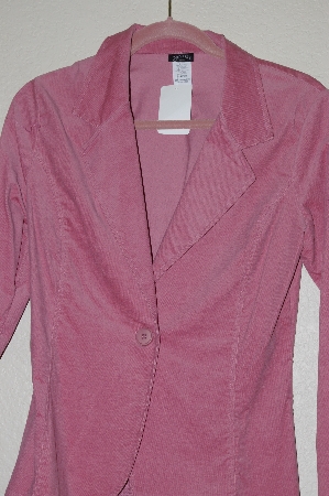 +MBADG #13-124  "Janette Pink Corduroy One Button Jacket"