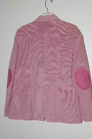 +MBADG #13-146  "1979 Pioneer Wear Pink Corduroy Suede Patch Fully Lined Blazer"