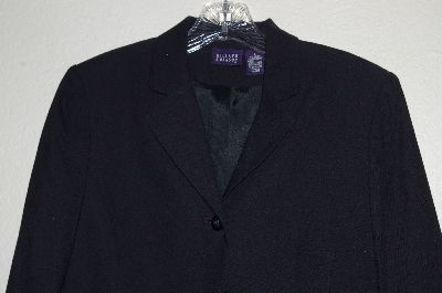 +MBADG #13-223  "Hillard & Hanson Black 3 Button Front Blazer"
