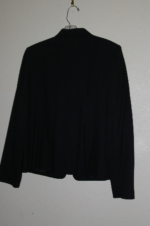+MBADG #13-223  "Hillard & Hanson Black 3 Button Front Blazer"
