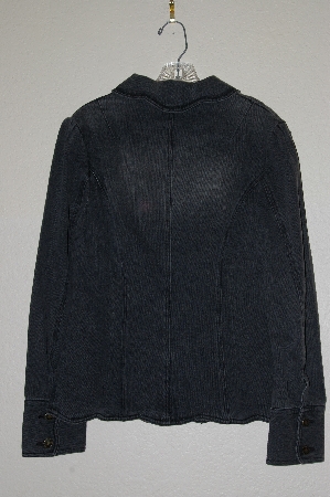 +MBADG #13-248  "Jeanolgy Fancy Black Denim Jacket"
