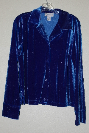 +MBADG #13-239  "J G Hook Blue Velvet Shirt"