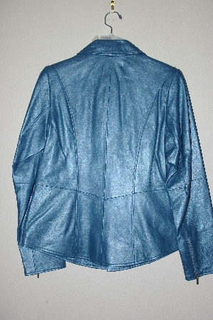+MBADG #5-024  "Bradley Bayou Pearlized Matallic Lamb Leather Jacket"