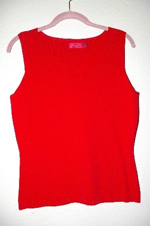 +MBADG #5-067  "Carina Red Fancy Sweater Tank"
