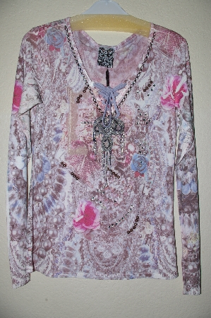 +MBADG #5-138  "Spy Zone Exchange Fancy Embelished Long Sleve Shirt"