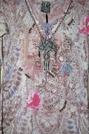 +MBADG #5-138  "Spy Zone Exchange Fancy Embelished Long Sleve Shirt"