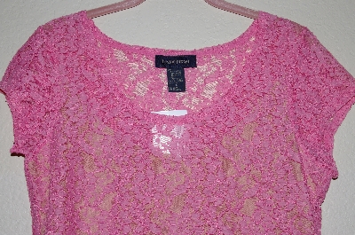 +MBADG #5-113  "Boston Proper Fancy Pink Lace Top"