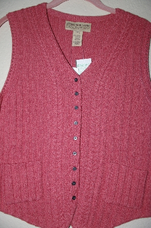 +MBADG #5-109  "Jones New York Country Antique Rose Sweater Vest"