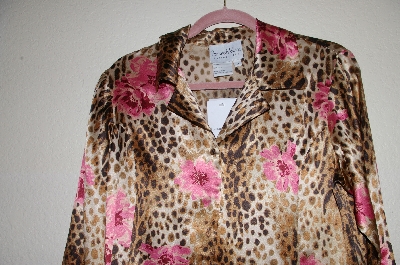+MBADG #5-202  "Pamela McCoy Fancy Floral Silk Top"