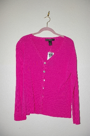 +MBADG #5-193  "Linda Matthews Pink Knit Cardigan"