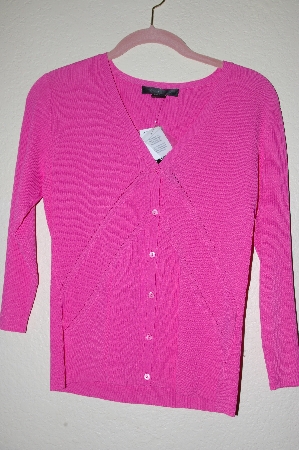 +MBADG #5-186  "C'est City Fancy Pink Knit Cardigan"