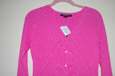 +MBADG #5-186  "C'est City Fancy Pink Knit Cardigan"