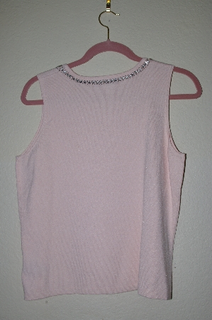 +MBADG #5-288  "Marisa Christina Fancy Pink Knit Embelished Tank"