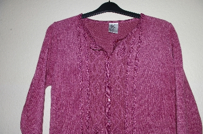 +MBADG #5-253  "Shana K Fancy Knit Mauve Sweater"