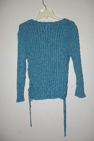 +MBADG #9-028  "Ellemenno Green Fancy Knit Sweater"
