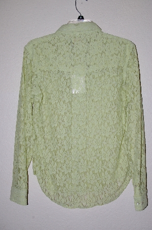 +MBADG #9-124  "US Western Fancy Green Lace Western Shirt"