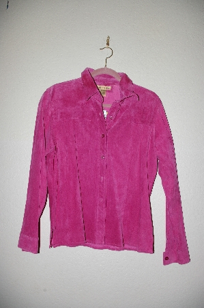 +MBADG #9-131  "Suede Essentials Pink Suede Shirt"