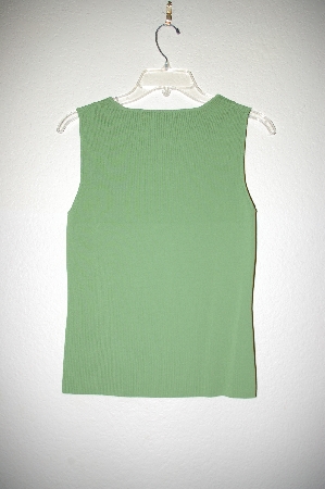 +MBADG #9-181  "Cable & Gauge Fancy Lime Green Knit Tank"