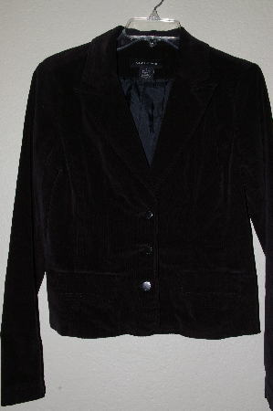 +MBADG #9-262  "Calvin Klien Jeans Fancy Black Corduroy Fully Lined Blazer"