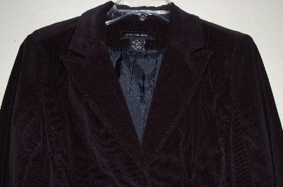 +MBADG #9-262  "Calvin Klien Jeans Fancy Black Corduroy Fully Lined Blazer"