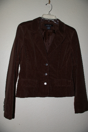 +MBADG #9-225  "Calvin Klein Jeans DK Brown Fancy Corduroy Blazer"