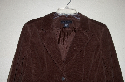 +MBADG #9-225  "Calvin Klein Jeans DK Brown Fancy Corduroy Blazer"