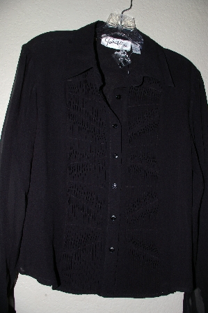 +MBADG #9-299  "Parisline Fancy Black Silk Shirt"