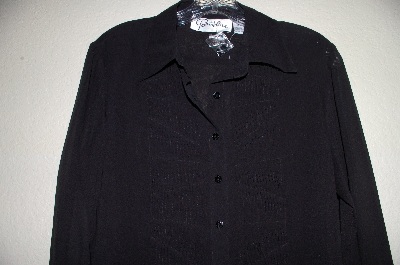 +MBADG #9-299  "Parisline Fancy Black Silk Shirt"
