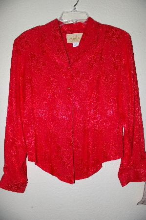 +MBADG #18-056  "New Frontier Fancy Red Floral Top"