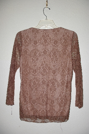 +MBADG #18-100  "Moa & Moa Fancy Brown Lace Top"