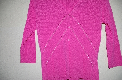 +MBADG #18-206  "C'est City Pink One Of A Kind Hand Beaded Cardigan"