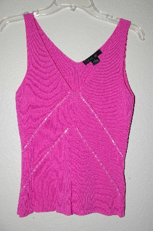+MBADG #18-212  "C'est City Pink One Of A Kind Hand Beaded Knit Tank"