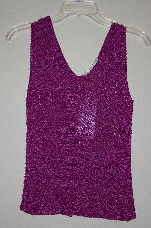 +MBADG #18-270  "Sophie Chang Fancy Purple Crochet & Bead Tank"
