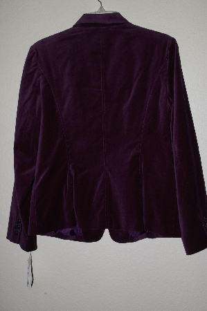 +MBADG #18-238  "Peck & Peck Dark Purple Velvet Blazer"