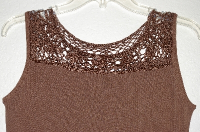 +MBADG #52-360  "Joseph A Fancy Knit Crochet Top Tank"
