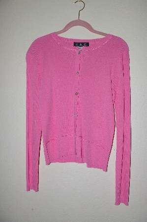 +MBADG #52-277  "J.A.C. Pink Button Front Cardigan"