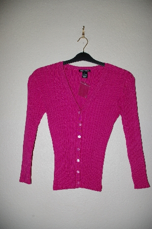 +MBADG #52-097  "Dolce & Fabuloso Pink Knit Button Front Cardigan"