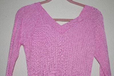 +MBADG #52-078  "Chadwicks Pink Stretch Knit Sweater"