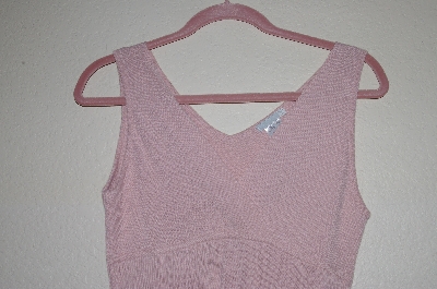 +MBADG #52-074  "Fancy Designer Pink Knit Crossover Shell"