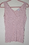 +MBADG #52-074  "Fancy Designer Pink Knit Crossover Shell"