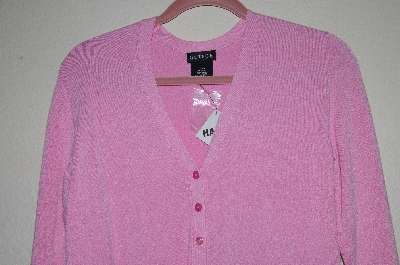 +MBADG #52-070  "George Pink Knit Button Front Cardigan"