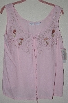 +MBADG #52-066  "Together Fancy Rmbroidered Pink Rayon Tank"