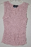 +MBADG #52-485  "It's Our Time Pink Fancy Knit Shell"